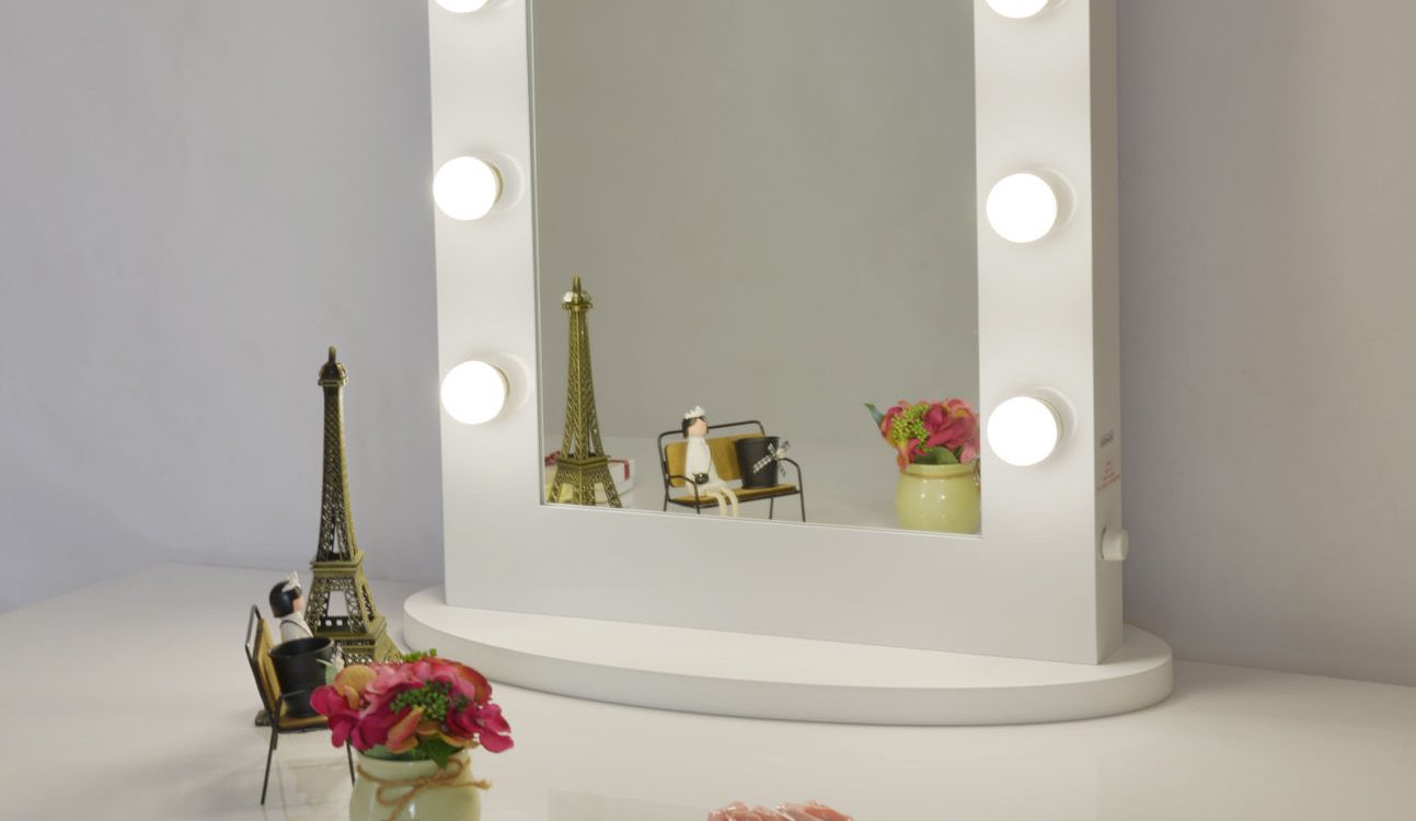 vanity with mirror and lights for sale