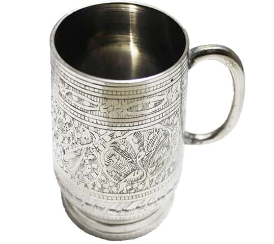 Crate and Barrel Moscow Mule Silver Mug