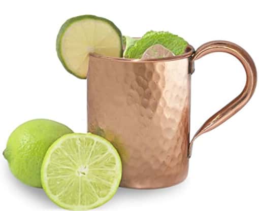 Mint Meets Ginger Moscow Mule Copper Mug
