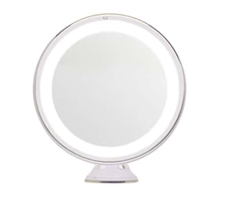Mirrorvana 8-Inch Diameter 5X Magnifying LED Lighted Vanity Makeup Mirror