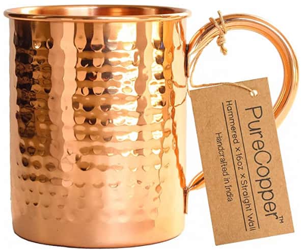 The Original 100% Pure Copper Mug by Moscow Copper Company